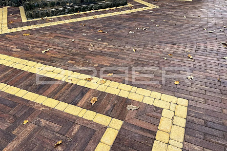 Объект из Брусчатка BRAER Тротуарная плитка Ригель, Color Mix "Мальва"