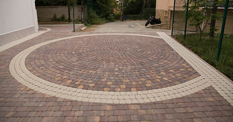 Объект из Брусчатка BRAER Тротуарная плитка Классико, Color Mix "Миндаль"