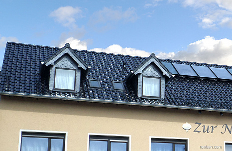 Объект из Керамическая черепица Roben Bari Черная матовая глазурь