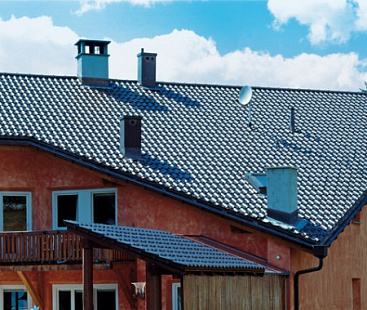 Объект из Керамическая черепица Creaton HARMONIE NUANCE dunkelbraun engobiert