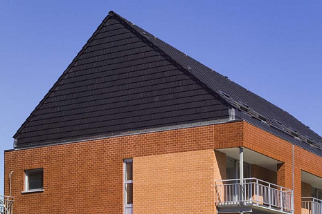 Объект из Керамическая черепица Koramic Actua 10 mattschwarz