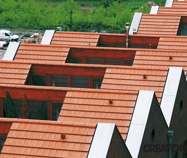 Объект из Керамическая черепица Creaton DOMINO naturrot