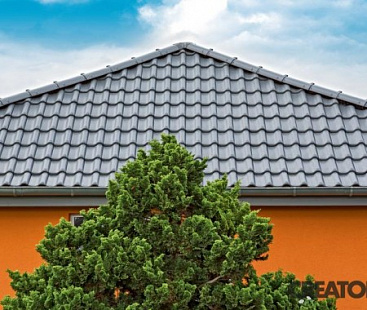 Объект из Керамическая черепица Creaton HARMONIE NUANCE grau engobiert