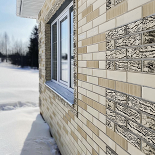 Объект из Облицовочный кирпич Керма Пшеничное лето Гладкий