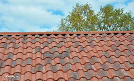 Объект из Композитная черепица AeroDek Композитная черепица рядовая AeroDek Firenze цвет Средиземноморская терракота