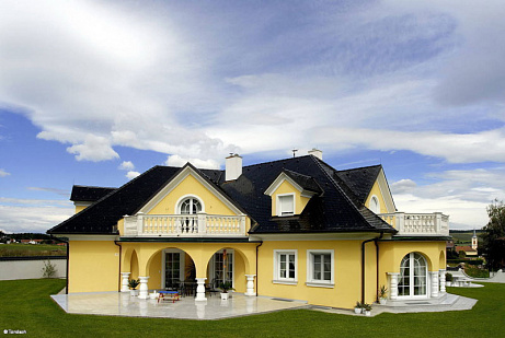 Объект из Керамическая черепица Tondach БОБРОВКА Глазурь Амадеус черная