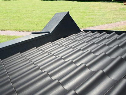 Объект из Керамическая черепица Roben Limburg синевато-серый (антрацит)