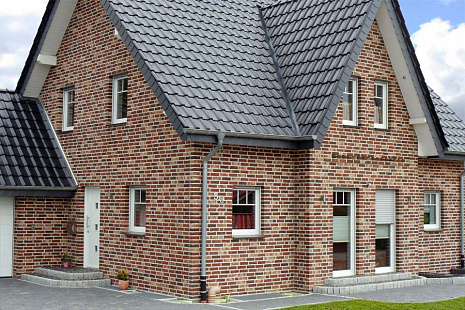 Объект из Керамическая черепица Roben Flandern Plus черная матовая глазурь