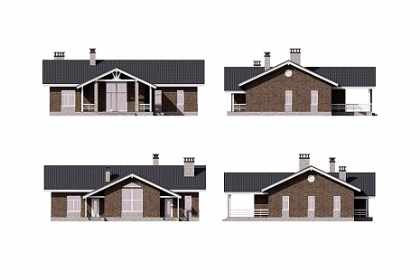 Объект из Облицовочный кирпич BRAER Кладка Этна, кора дуба