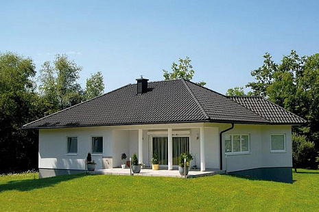 Объект из Керамическая черепица Tondach САМБА ангобированный черный