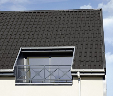 Объект из Керамическая черепица Koramic Alegra 8 tiefschwarz